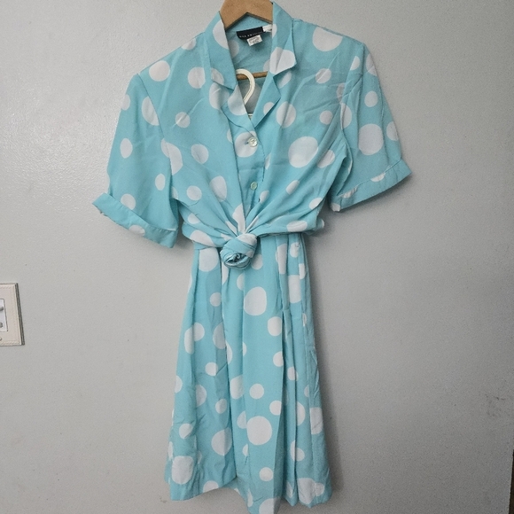 oui Petites Tops - Vtg Oui Petites Tan Day Womens 2 pc Casual Outfit Shirt & Skirt 6 Petite Easter